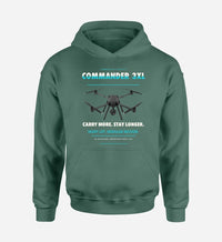 Thumbnail for Draganfly Commander 3XL design on green hoodie single side
