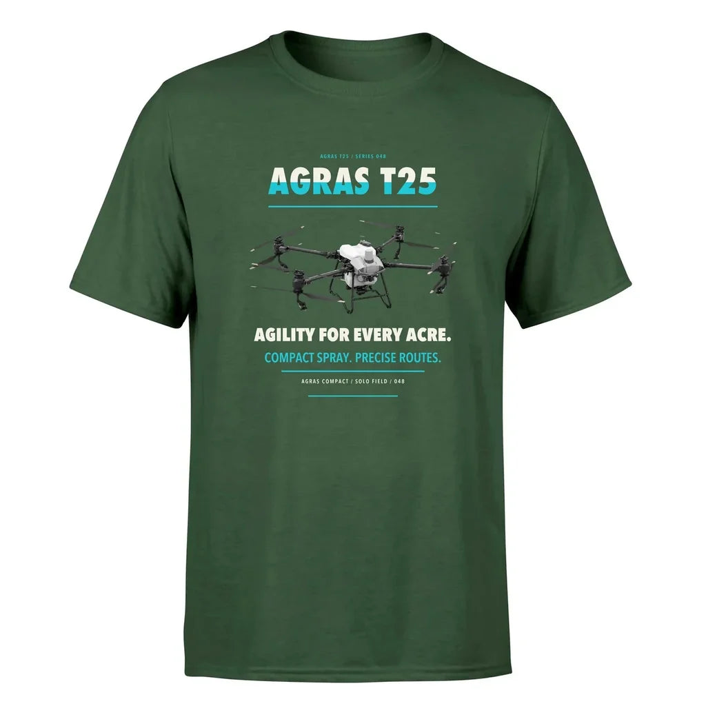 DJI Agras T25 design on dark green single side