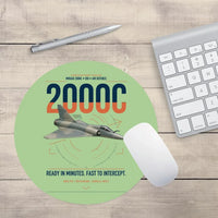 Thumbnail for Dassault Mirage 2000C RDI design on light green round mouse pad