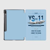 Thumbnail for NAMC YS-11A design on light blue samsung tablet tablet case