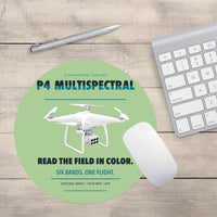 Thumbnail for DJI P4 Multispectral design on light green round mouse pad