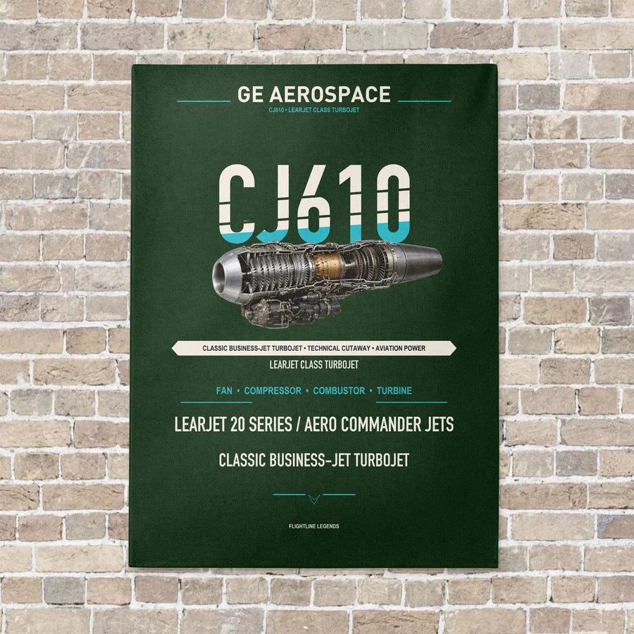 CJ610 vertical canvas print - no frame - dark green background
