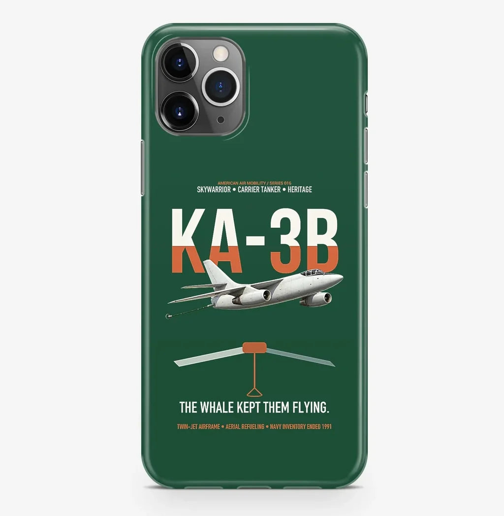 KA-3B Skywarrior design on dark green magsafe iphone case, for iPhone Pro Max