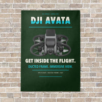 Thumbnail for DJI Avata vertical canvas print - no frame - dark green background