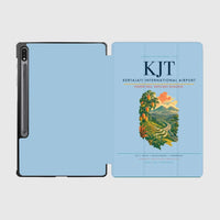 Thumbnail for Kertajati International Airport (KJT) design on light blue samsung tablet tablet case