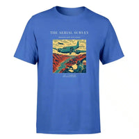 Thumbnail for VINTAGE G4031 - The Aerial Survey - Premium T-Shirt design on blue premium t shirt