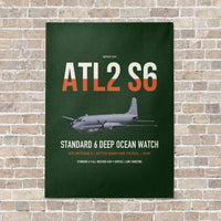 Thumbnail for Atlantique 2 Standard 6 vertical canvas print - no frame - dark green background