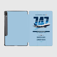 Thumbnail for Boeing 747SP design on light blue samsung tablet tablet case