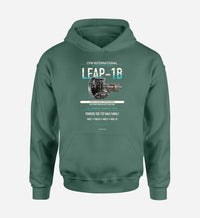 Thumbnail for LEAP-1B design on green hoodie single side