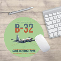 Thumbnail for B-32 Dominator design on light green round mouse pad