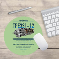Thumbnail for TPE331-12 design on light green round mouse pad