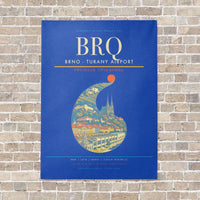 Thumbnail for Brno - Turany Airport BRQ - Canvas No Frame - Blue