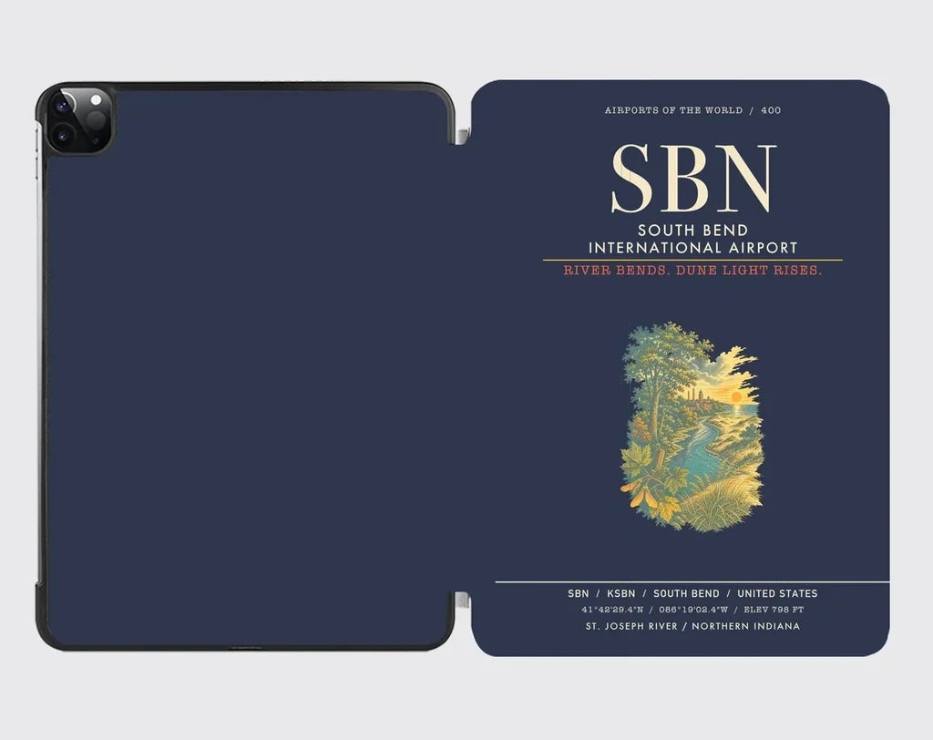South Bend International Airport SBN - Navy Blue