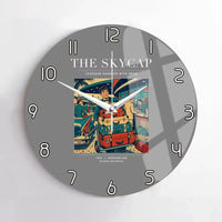 Thumbnail for VINTAGE G4101 - The Skycap - Designed Wall Clocks design on gray no-frame