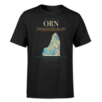 Thumbnail for Ahmed Ben Bella Airport (ORN) T-Shirt single-side front print in Black | ahmed-ben-bella-airport-orn-double-side-t-shirt