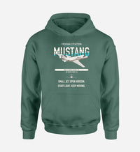 Thumbnail for Cessna Citation Mustang design on green double-side hoodie, single-side print