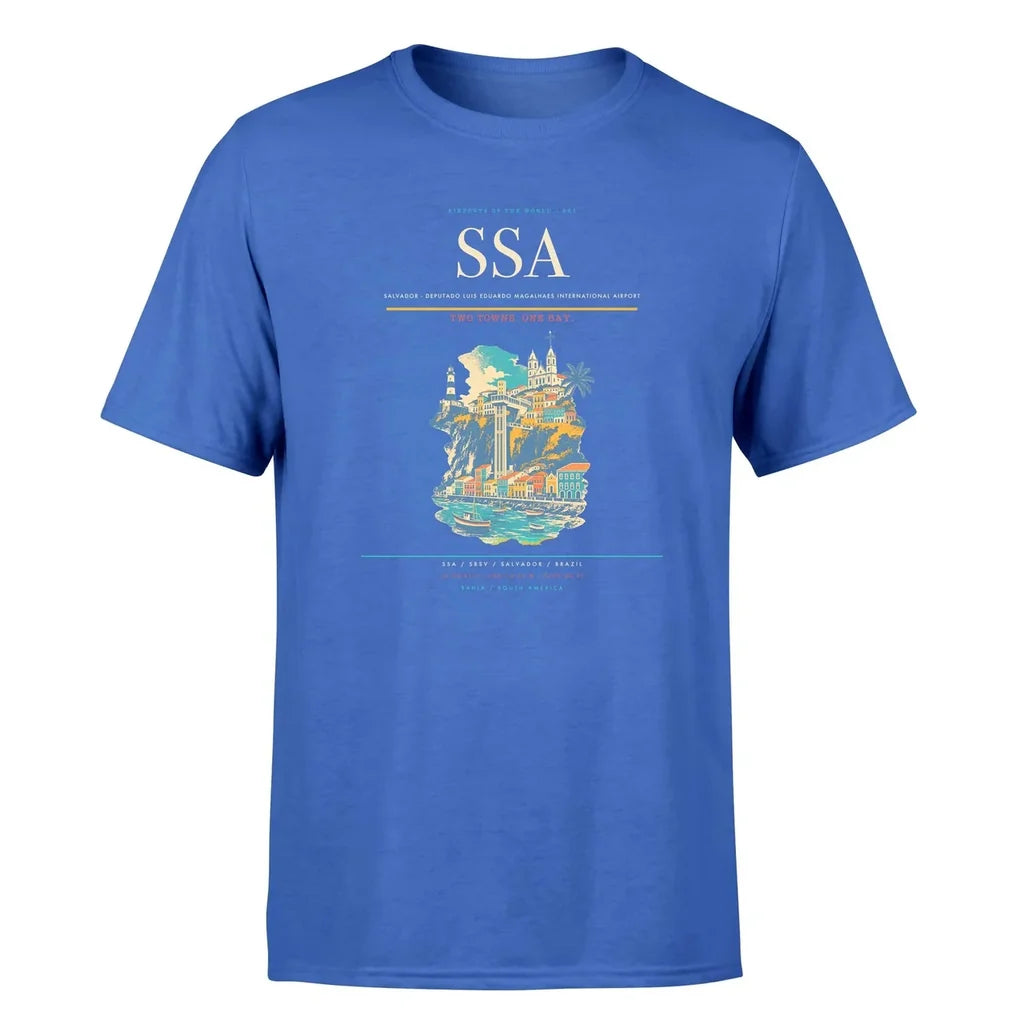 Salvador Airport (SSA) Premium T-Shirt Blue