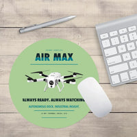 Thumbnail for Percepto Air Max design on light green round mouse pad