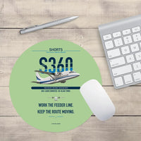 Thumbnail for Shorts 360-300 design on light green round mouse pad