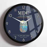 Thumbnail for Sam Ratulangi International Airport Manado MDC Wall-Clock Framed - Navy Blue