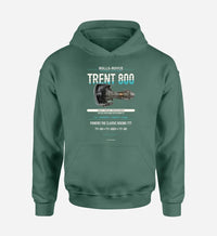 Thumbnail for TRENT 800 design on green hoodie single side