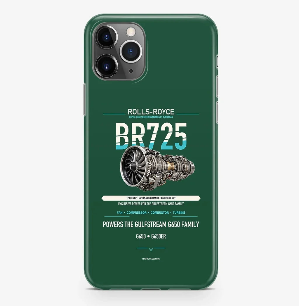 BR725 Case ProMax design on dark green iphone case promax