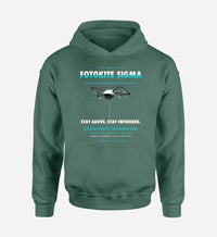 Thumbnail for Fotokite Sigma design on green hoodie single side