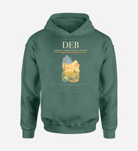 Thumbnail for Debrecen International Airport (DEB) design on green hoodie single-side print