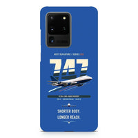 Thumbnail for Boeing 747SP design on samsung case - blue