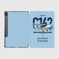 Thumbnail for Cessna 162 Skycatcher design on light blue samsung tablet tablet case