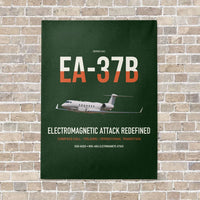 Thumbnail for EA-37B Compass Call vertical canvas print - no frame - dark green background