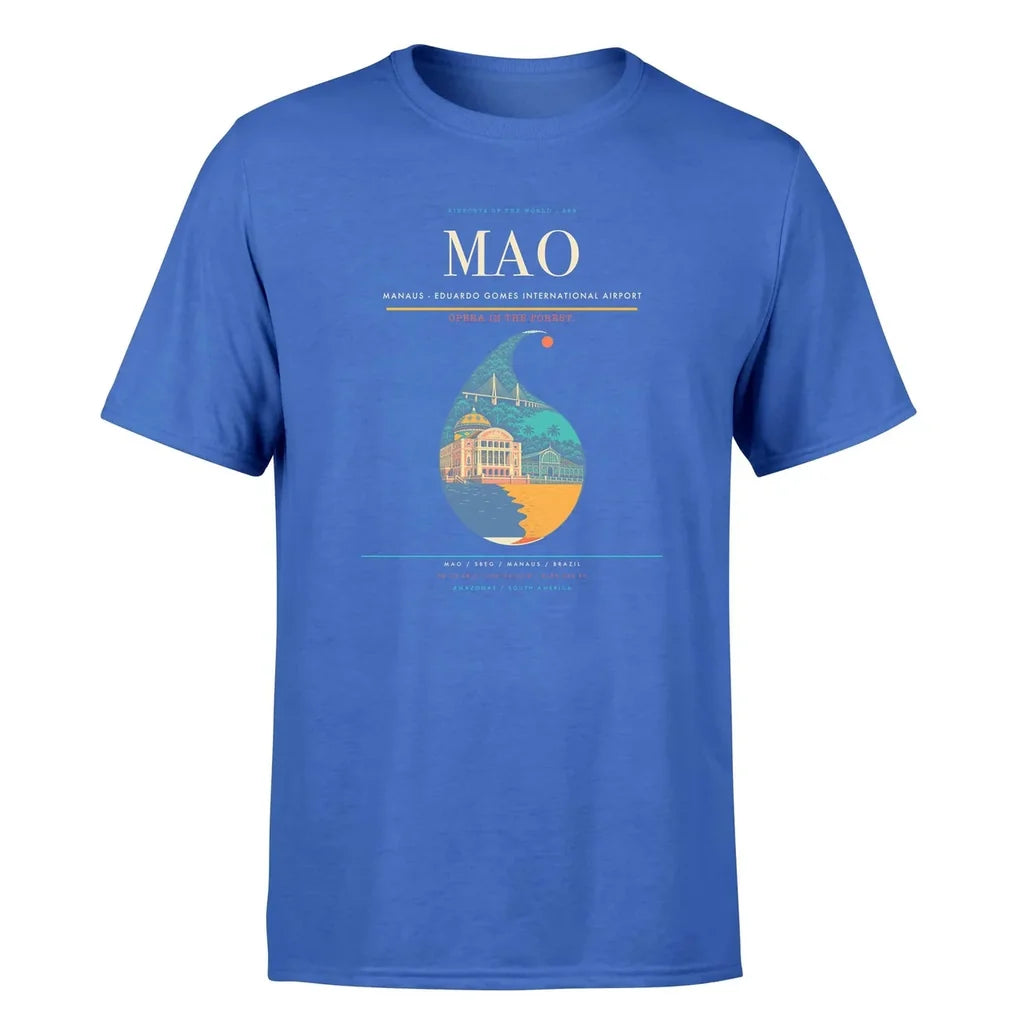 Manaus Airport (MAO) Premium T-Shirt Blue