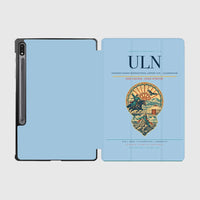 Thumbnail for Chinggis Khaan International Airport (ULN) design on light blue samsung tablet tablet case