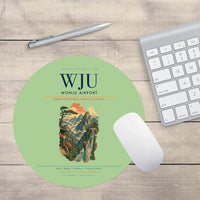 Thumbnail for Wonju Airport (WJU) design on light green round mouse pad