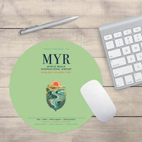 Thumbnail for Myrtle Beach International Airport (MYR) design on light green round mouse pad