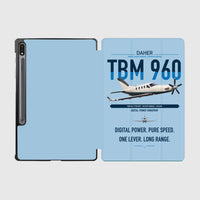 Thumbnail for Daher TBM 960 design on light blue samsung tablet tablet case