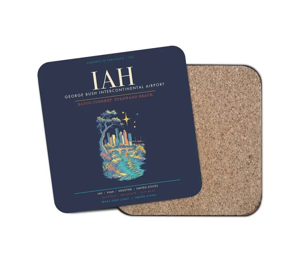 Houston George Bush Intercontinental Airport IAH - Navy Blue