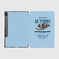 Thumbnail for AE 2100D3 design on light blue samsung tablet tablet case