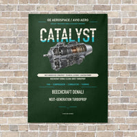 Thumbnail for CATALYST vertical canvas print - no frame - dark green background