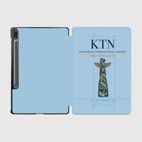 Thumbnail for Ketchikan International Airport (KTN) design on light blue samsung tablet tablet case