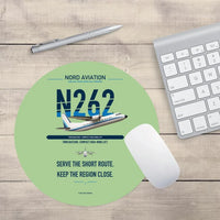 Thumbnail for Nord 262A design on light green round mouse pad