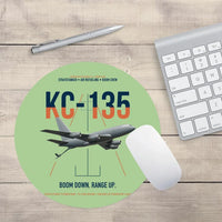 Thumbnail for KC-135 STRATOTANKER design on light green round mouse pad