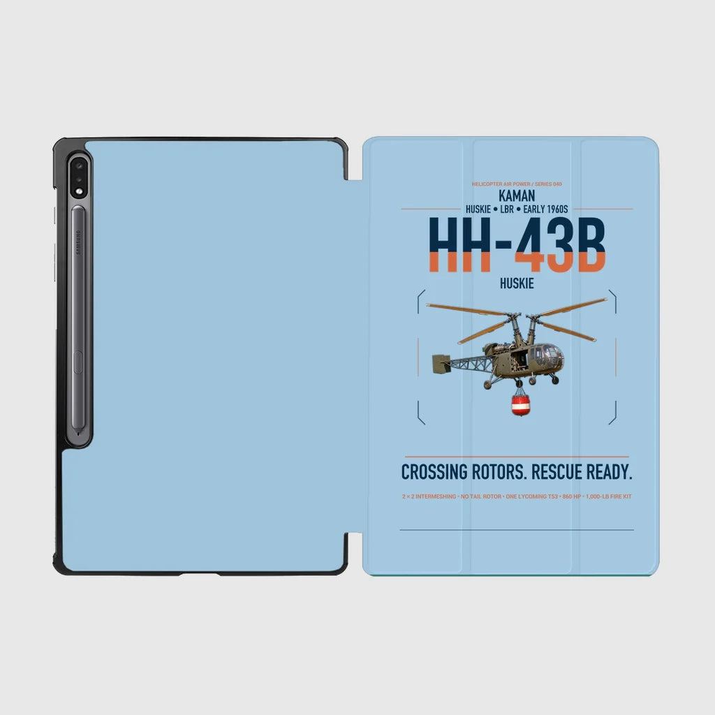 Kaman HH-43B Huskie design on light blue samsung tablet tablet case