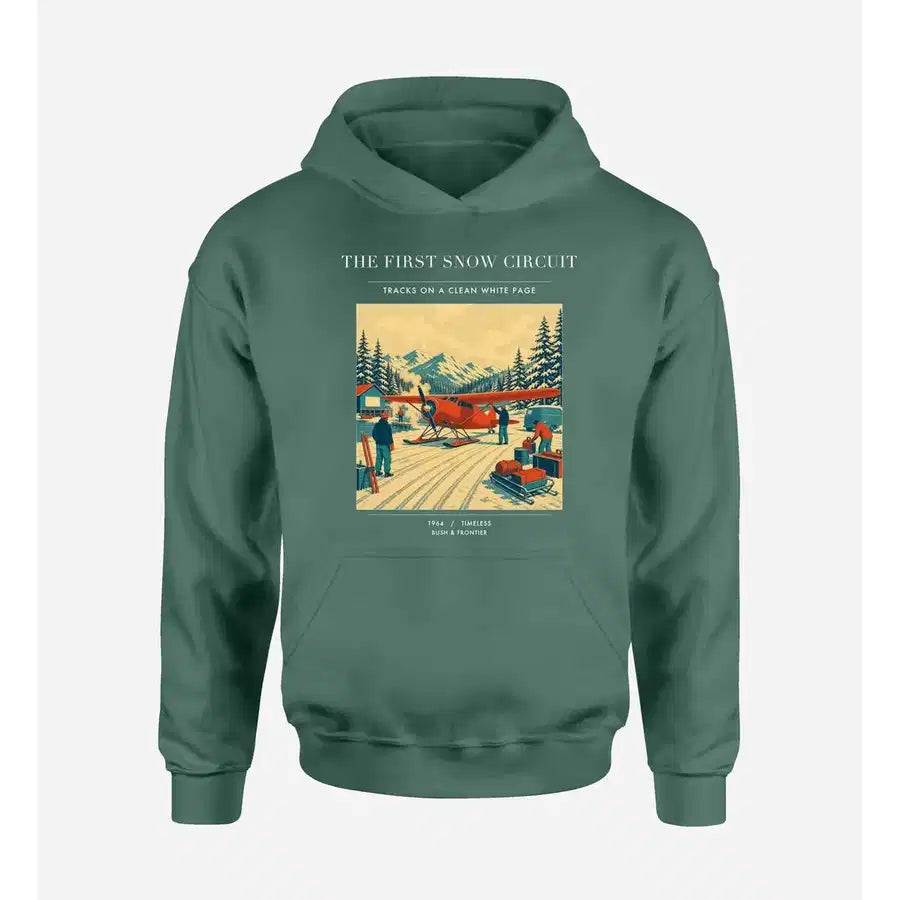 VINTAGE G4480 - The First Snow Circuit - Premium Hoodie design on green premium