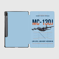 Thumbnail for MC-130J COMMANDO II design on light blue samsung tablet tablet case