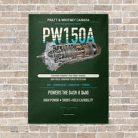 Thumbnail for PW150A vertical canvas print - no frame - dark green background