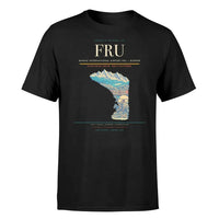 Thumbnail for Manas International Airport (FRU) T-Shirt single-side front print in Black | manas-international-airport-fru-double-side-t-shirt