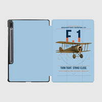 Thumbnail for Sopwith Camel F.1 design on light blue samsung tablet tablet case