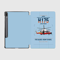 Thumbnail for Airbus H175 design on light blue samsung tablet tablet case