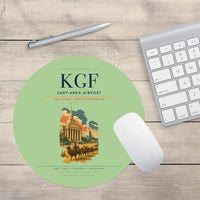 Thumbnail for Sary-Arka Airport (KGF) design on light green round mouse pad